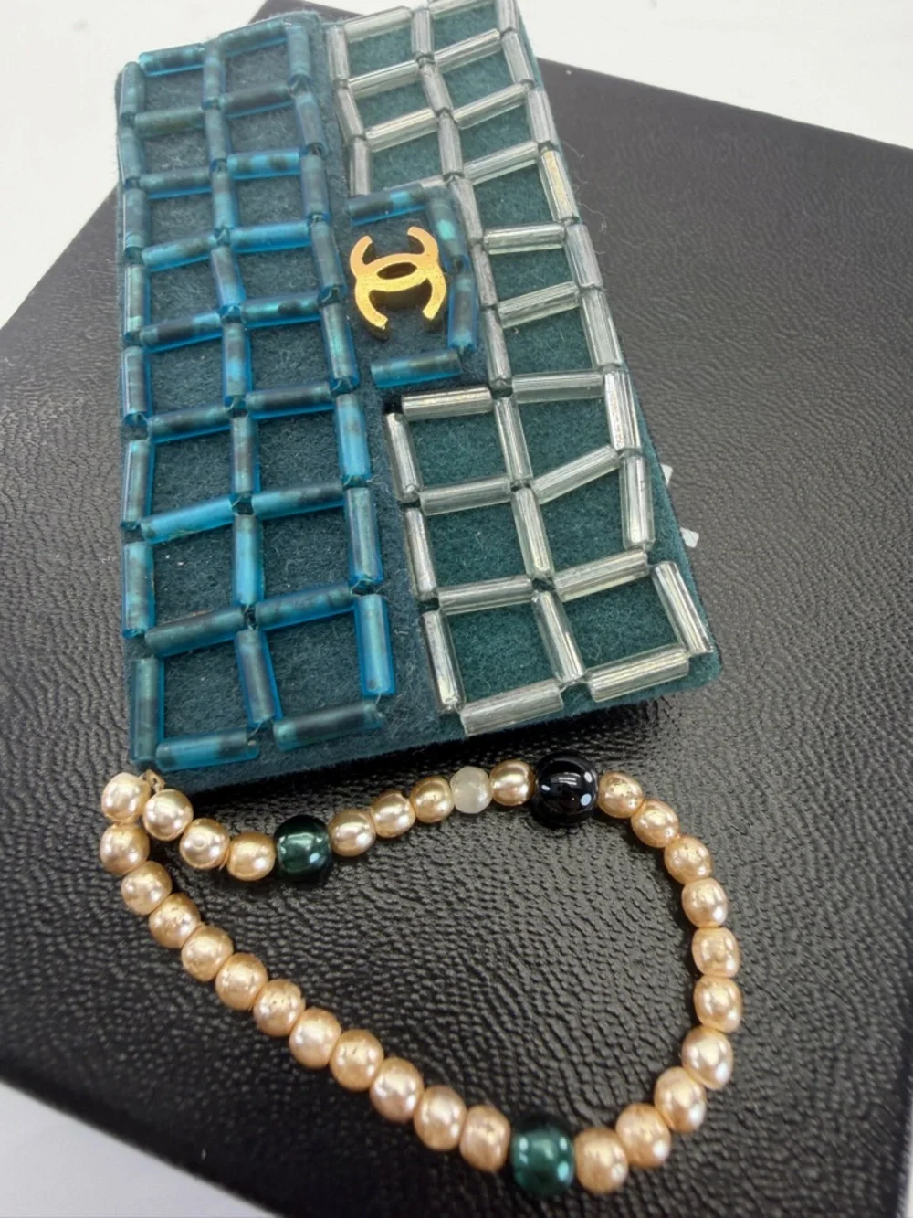 Chanel Choco Bar Matelassé Bag Motif Brooch